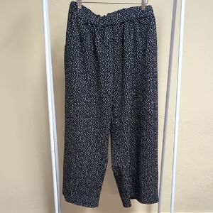 A New Day Navy and White Polka Dot Pants